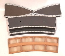 * 1/76 OO HO * Hornby * Train Station Curved Platforms + Roof Canopy * R462 *