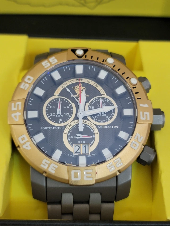 Invicta Sea Base Titanium 53mm LE 005/199 #14259 Swiss Chrono 8040.n Movement - image 2 of 4