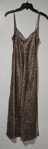 Nwt J. Crew Leopard Print Satin Maxi Slip Dress V-neck Neck Women’s Size 4 - Picture 3 of 6