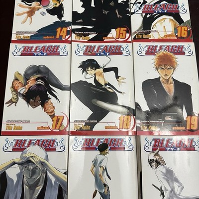Lot of 9 Bleach English Manga Books Tite Kubo Volumes 14-22 Shonen