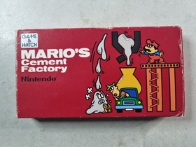 Nintendo &lsquo;Game & Watch&rsquo; Mario&rsquo;s Cement Factory CIB Complete