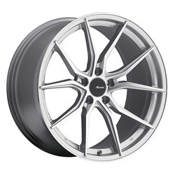 19x9.5 Advanti Racing 80S Hybris Silver W/Machined Face Wheel 5x112 (35mm)