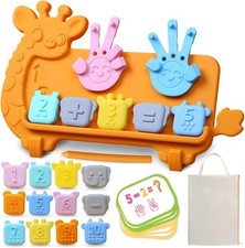 Preschool Math Learning Toy Number Counting Blocks Tracing Board for Kids Gift