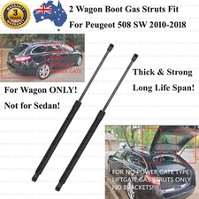 2 Wagon Boot Gas Struts for Peugeot 508SW 2010-2018 Tailgate WITHOUT Power Gate