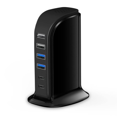 USB C Charger Block , Chargers for Multiple Devices Dual Type C 45W Total, 6 ...