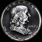 1957-P Franklin Half Uncirculated Proof