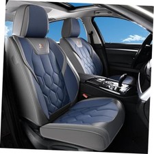 Seat Covers, Universal Fit for Most Cars SUV Trucks, Full Front FR: Gray Blue