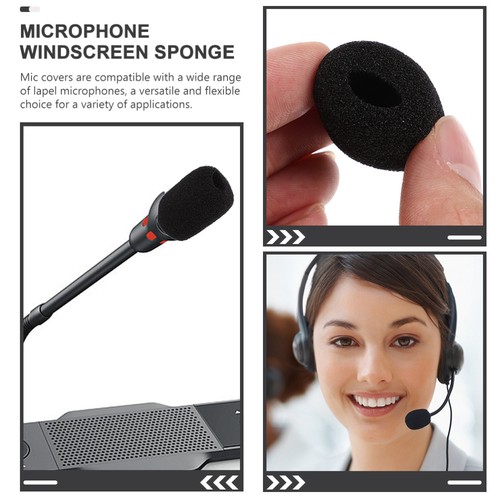 10 Pcs Blow-proof Bee Microphone Windscreen Protective Cover Lavalier Sock - Picture 9 of 12