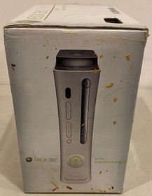2008 MICROSOFT X-BOX XBOX 360 GO PRO 60GB CONSOLE WORKS DAMAGED BOX NO MANUAL
