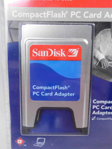 Sandisk Compact Flash PC Card Adapter PCMCIA Reader SDAD-38-A10 New Open Package - 第 2/3 張圖片