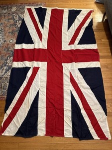 Huge Vintage British Red Ensign Flag Defiance Bunting Annin & Co 5’ x 8’
