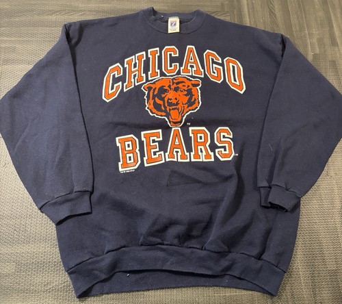 Vintage 90’s Chicago Bears NFL Logo 7 Men’s XL Navy Blue Crewneck Sweatshirt