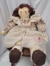 Vintage Ragdoll 1993 Tender Hearts Treasures Bloomers Hanky Painted Face