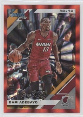 2019-20 Panini Donruss Press Proof Red Laser /99 Bam Adebayo #106 9ih