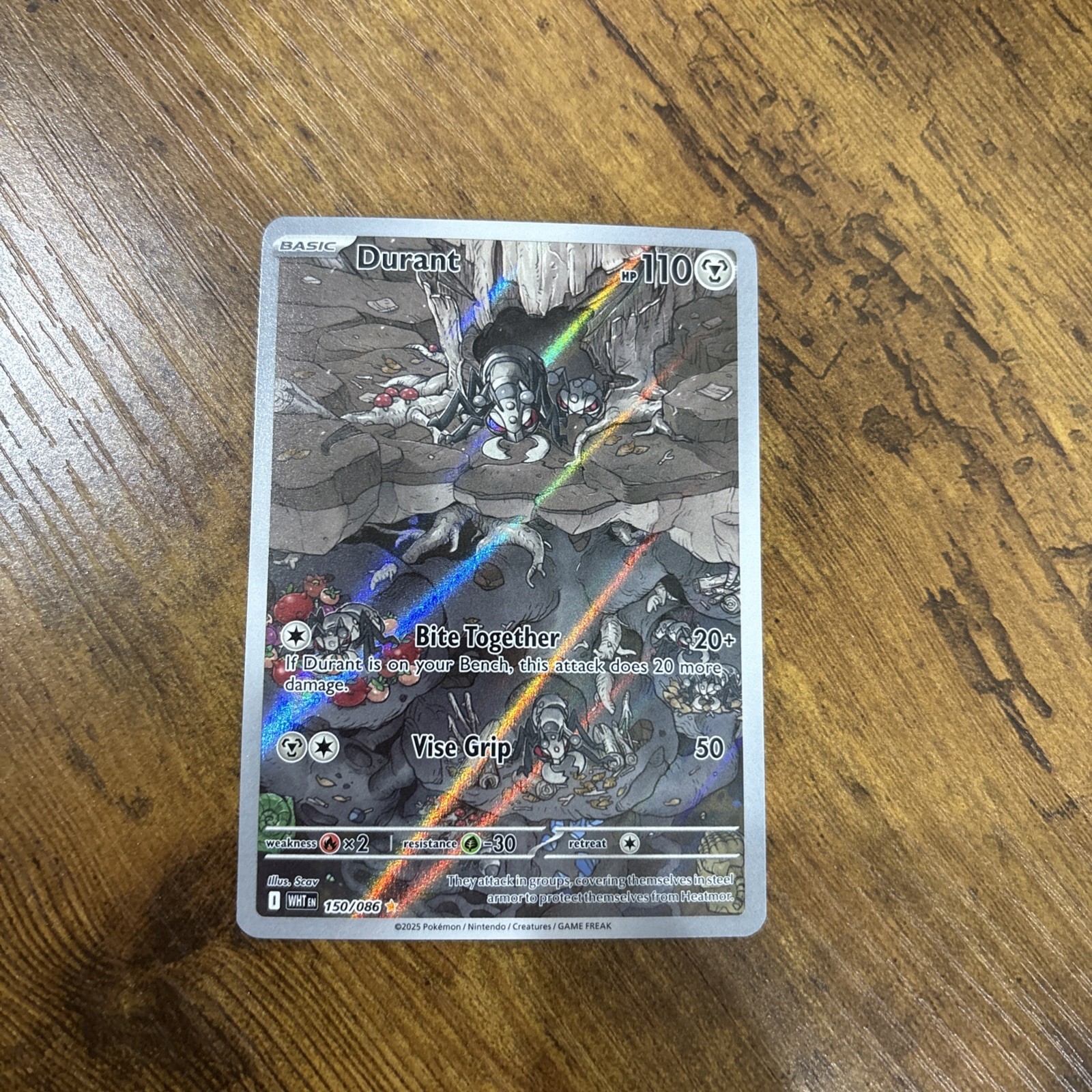 Pokemon TCG Durant - 150/086 White Flare IR NM