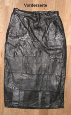 Gonna Lunga In Pelle Nera, Taglia 38