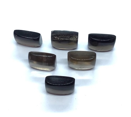 AAA Natural Rectangle Smoky Quartz Flat Back Loose Gemstone Making Jewelry - Picture 5 of 9