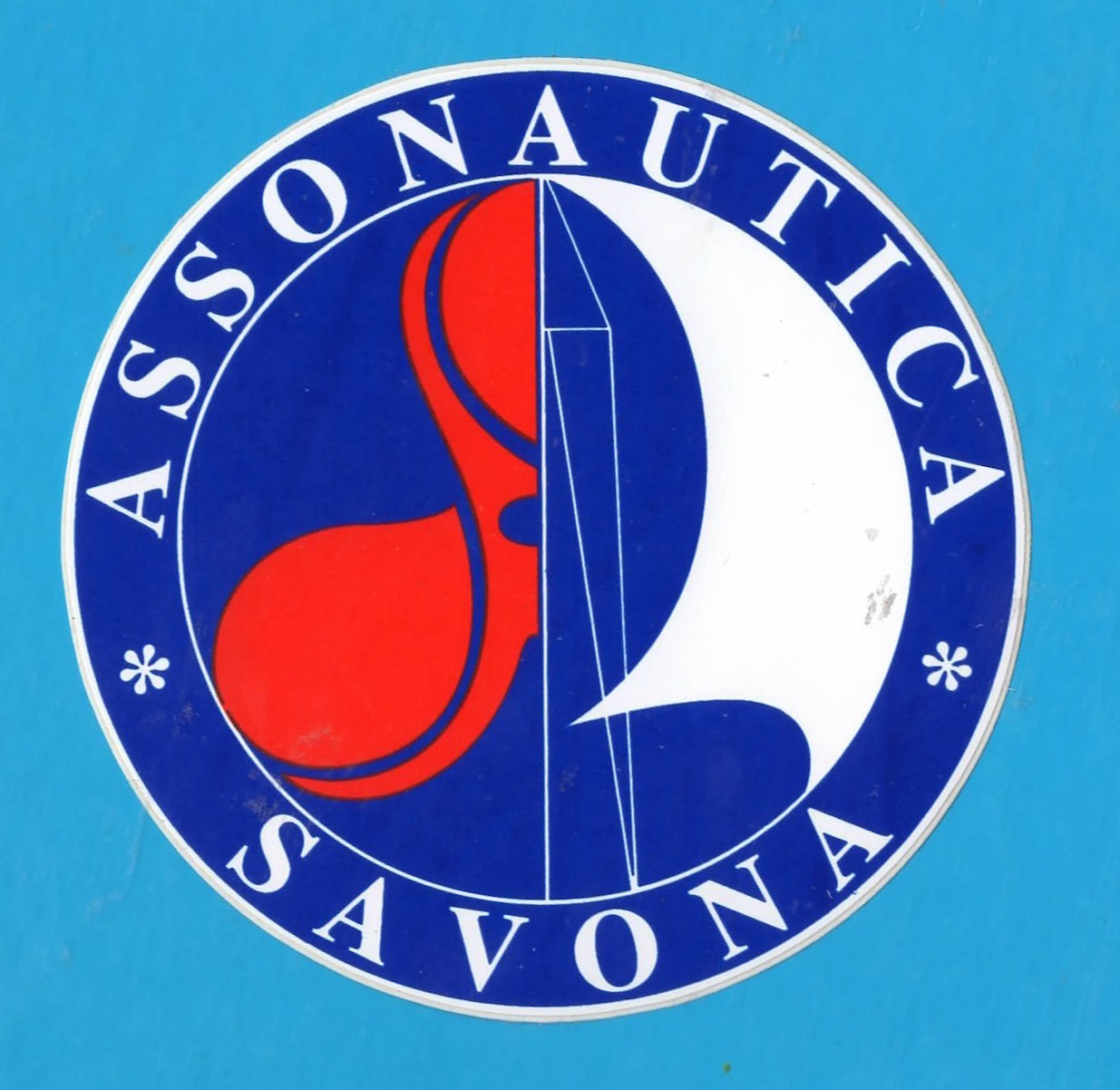 Adesivo Vintage Sticker Aufkleber Autocollant ASSONAUTICA SAVONA Original MA4722