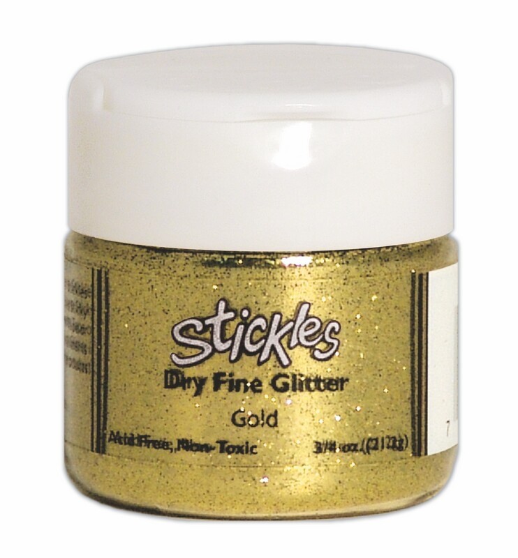 Ranger Stickles Dry Fine Glitter Acid Free Gold Birthday Christmas Card Making