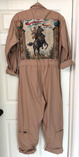 Military Flight Suit Flyer Pilot Tan Coveralls 44R XS S M