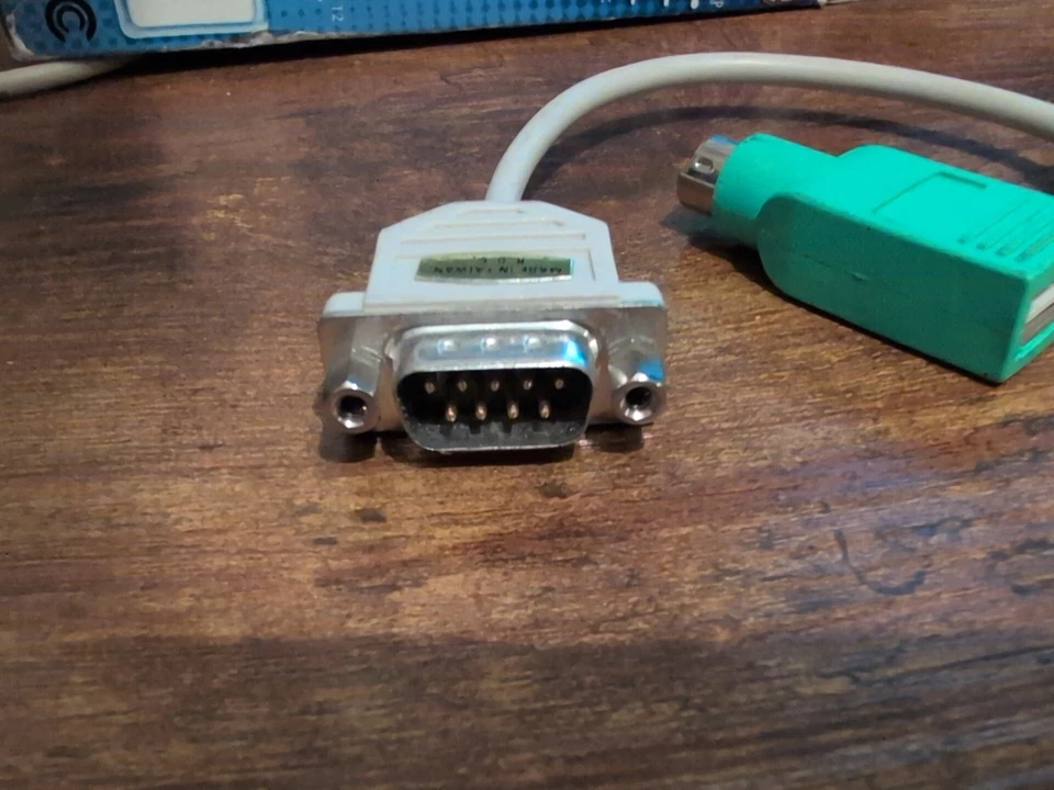 PS/2 6 Pin Mini Din Male to Serial 9 Pin DB9 male & Ps2 Male to USB Adapters - Image 2 of 4