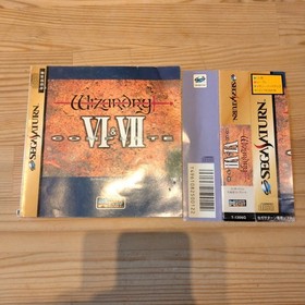 Locus Wizardry VI VII Complete Sega Saturn Spine Excellent JAPAN