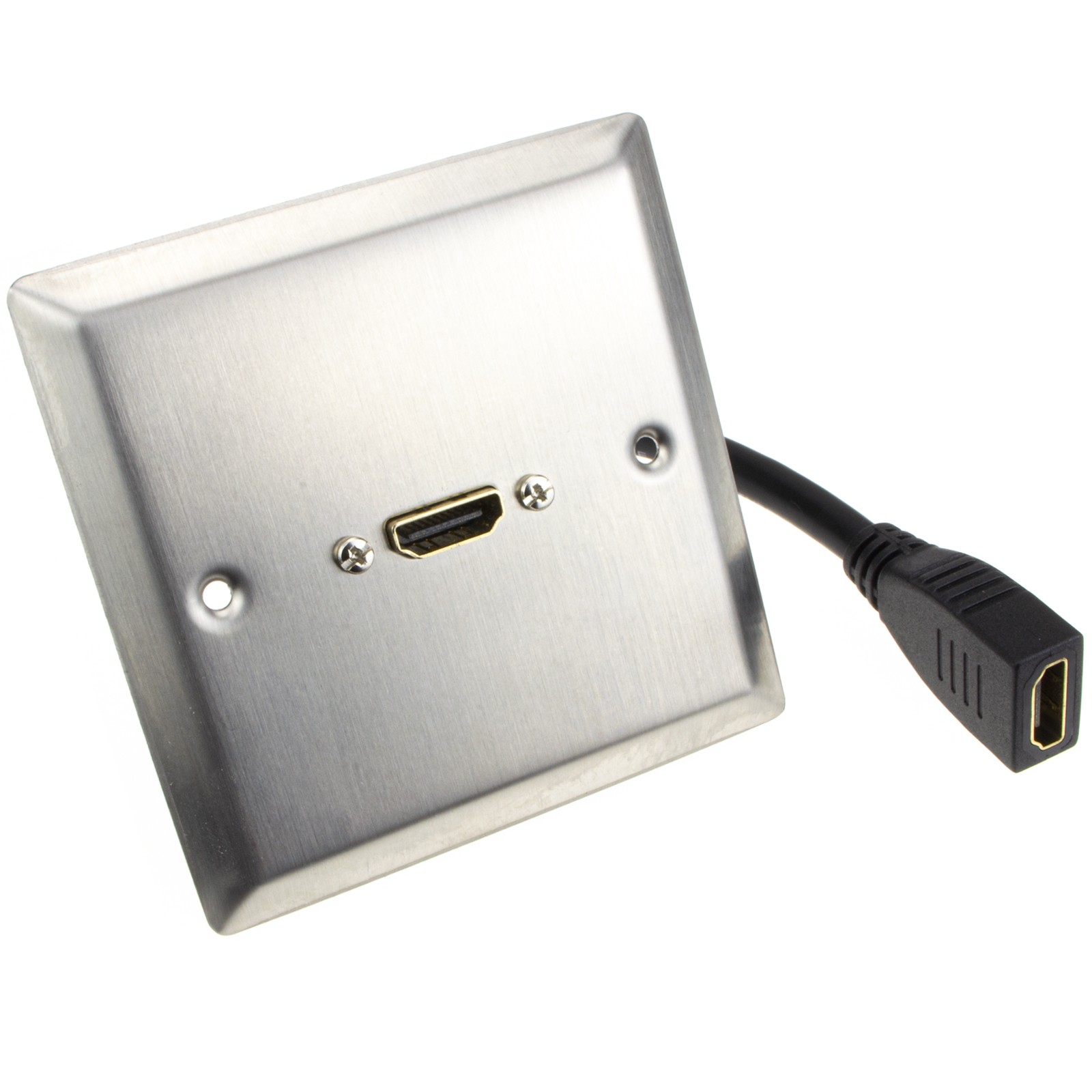HDMI 2.0 4K Single Wall Plate Faceplate Socket For HDMI Cables STEEL