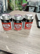 Lot of 3 cans~T-U TYPE 555 TU8 Thread Sealing Compound, 8 oz 488 Dt