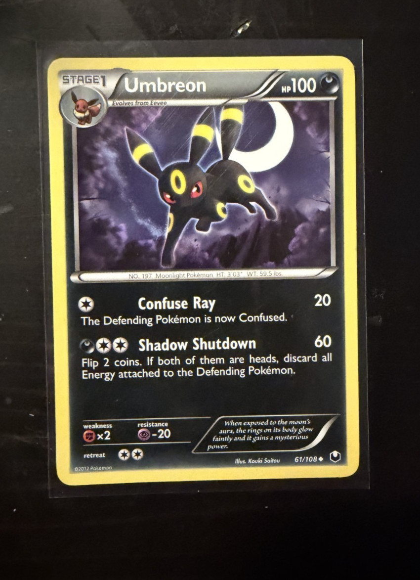 Umbreon Dark Explorers 2012 # 61/108 Pokémon TCG