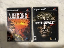 PS2 Black label. CIB. Shellshock Nam’67 and Vietcong Purple Haze. 2 games. 