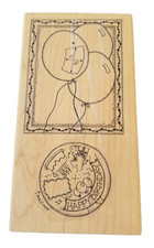 1995 Limited Edition birthday party Rubber stamp 7" x 4"