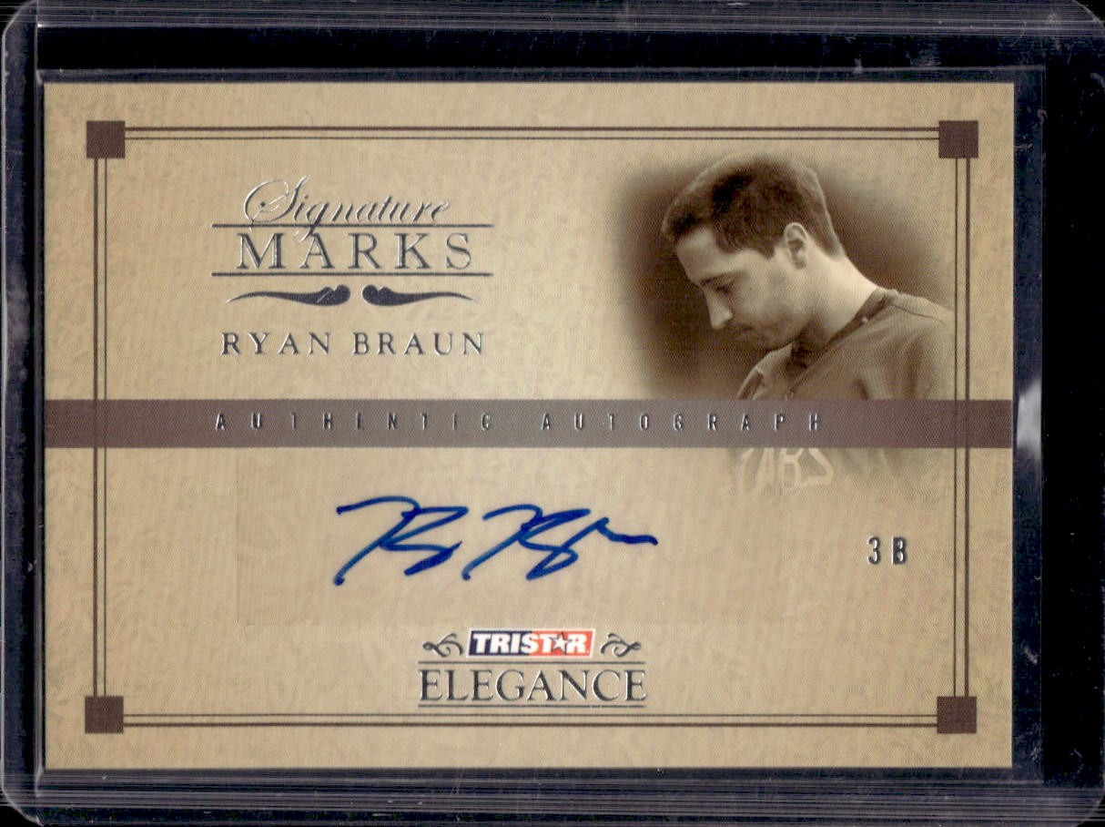 Ryan Braun 2007 TriStar Elegance #SM-RB Auto B