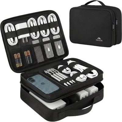 MATEIN Electronics Organizer Travel Case Water Resistant Cable Storage Bag