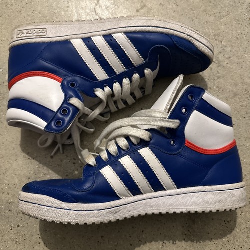 Adidas Top Ten Hi Scarpe da Basket Uomo 8.5 US (2014) M20716 Blu Bianco **Leggi - Foto 2 di 9