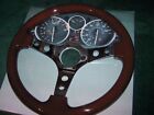 <!--F#f_0-->350mm Flat Timber + chrome spoked ADR10 Classic sport racing steering wheel<!--F/-->