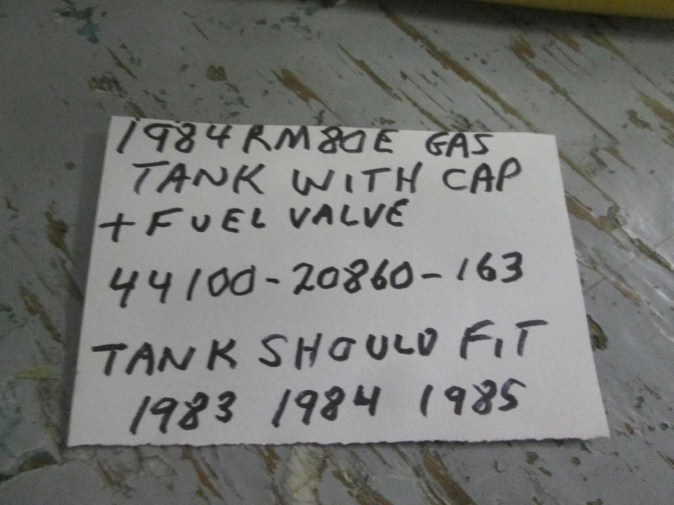 Suzuki 1984  RM80E fuel tank 44100-20860-163 - Image 2 of 4