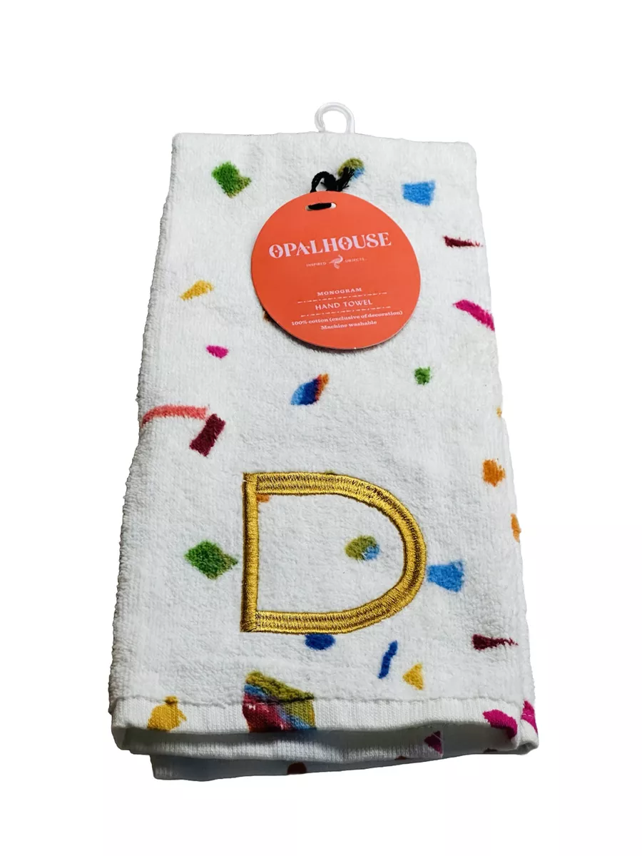 Opalhouse Monogram Letter C Hand Towel 100 Cotton 15x25 . eBay