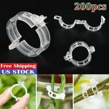 200Pcs Plant Support Clips Tomato Veggie Garden For Trellis Twine Green House