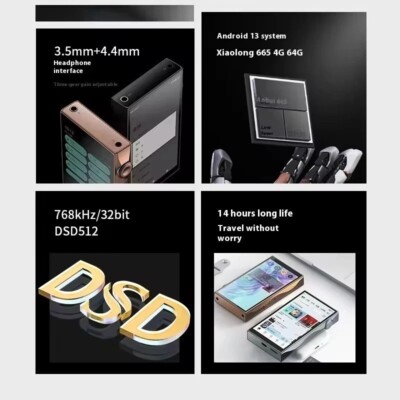 Shanling M3 Plus Hi-Res Portable WiFi Bluetooth 4*CS43198 MP3