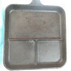 VINTAGE WAGNER WARE SIDNEY CAST IRON BACON AND EGG BREAKFAST SKILLET 1101D