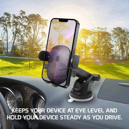 Dashboard Phone Mount, Reusable Suction Cup Dashboard Phone Holder - Picture 2 of 10
