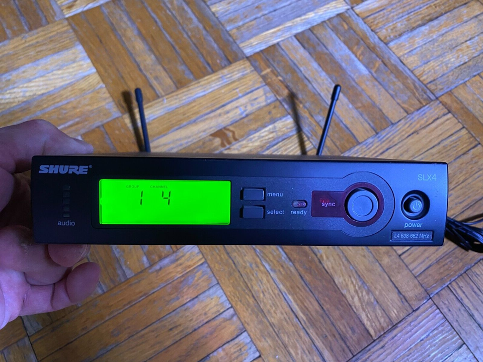 Shure SLX4 Wireless Microphone Receiver Various Freq Bands See