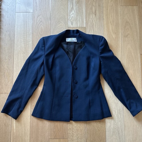 Givenchy Couture Vintage Blue Blazer Top - Picture 2 of 5