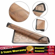 Silicone Baking Mat Nonstick Heat Resistant Oven Mats Toaster Liner Sheet USA!