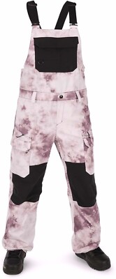 VOLCOM Women's CRESTON 3D STRETCH BIB OVERALL Pants - MTD - X-Small - NWT