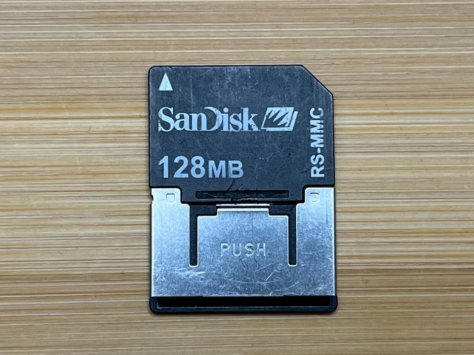 Sandisk  RS-MMC mobile RS Multi Media Card  128MB with adapter 30CA - Image 2 of 4