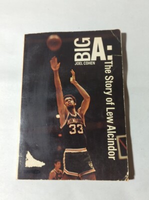 BIG A: STORY LEW ALCINDOR PAPERBACK BOOK SIGNED BY DOLPH SCHAYES & BILL SHARMAN
