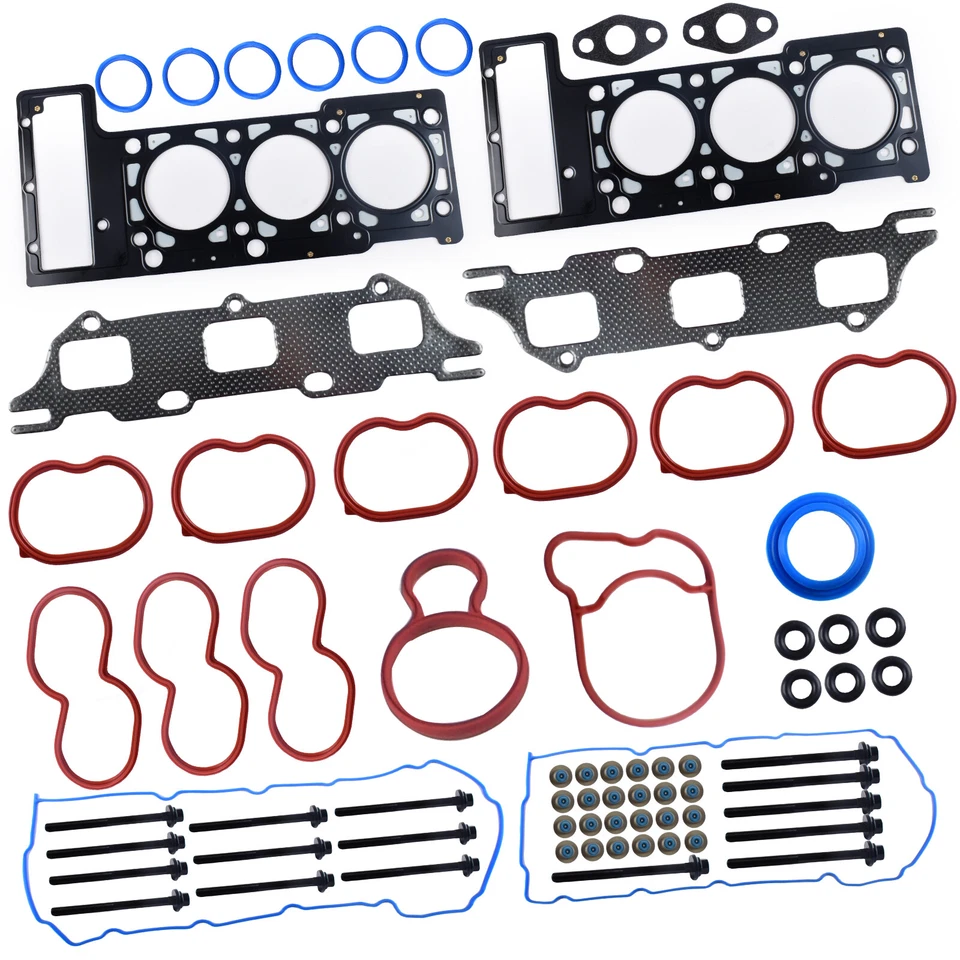 Head Gasket Set Bolts Fit Chrysler Sebring 300 Dodge Intrepid 2.7L 2000-2010 Foto 2 de 4