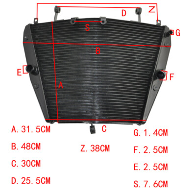 Engine Cooling Radiator for Honda CBR1000RR CBR1000RA