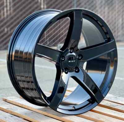 22X10 Hellcat HC2 SRT Style Wheels Gloss Black Rims Fit Dodge Durango 5x127